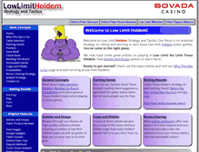 Tablet Screenshot of lowlimitholdem.com